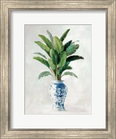 Framed Greenhouse Palm Chinoiserie II