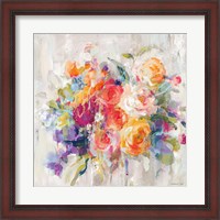 Framed Sun Drenched Bouquet Autumn