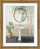 Framed Simple Pleasures Bath II