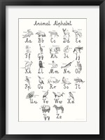 Framed Animal Alphabet