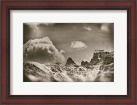 Framed Sepia Peaks