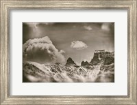 Framed Sepia Peaks