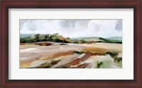 Framed Taupe Toned Landscape