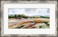 Framed Taupe Toned Landscape