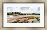 Framed Taupe Toned Landscape