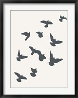 Framed Simply Influenced Birds Abstract 2