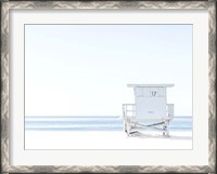 Framed Beach Hut  Coastal 1