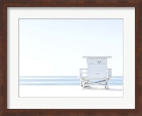 Framed Beach Hut  Coastal 1