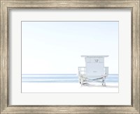 Framed Beach Hut  Coastal 1