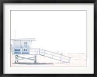 Framed Beach Hut  Coastal 2