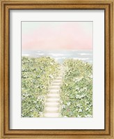 Framed Floral Path To The Beach