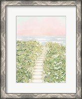 Framed Floral Path To The Beach
