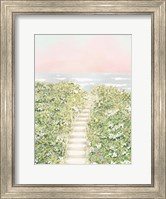 Framed Floral Path To The Beach