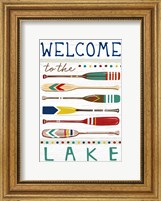 Framed Welcome to the Lake