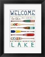 Framed Welcome to the Lake