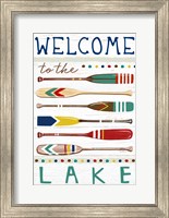 Framed Welcome to the Lake