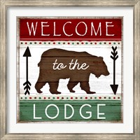 Framed Welcome to the Lodge