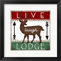 Framed Live, Laugh, Lodge