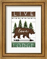 Framed Live, Love, Lodge