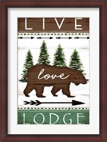 Framed Live, Love, Lodge