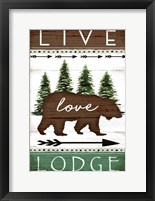 Framed Live, Love, Lodge