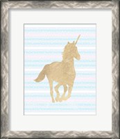 Framed Gold Unicorn II