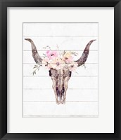 Framed Western Skull II