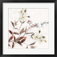 Neutral Wild Flowers Framed Print
