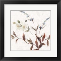Framed Neutral Wild Flowers II