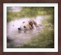Framed Bearly Swimming