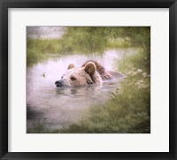 Framed Bearly Swimming