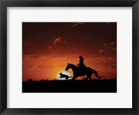 Framed Scarlet Sunset