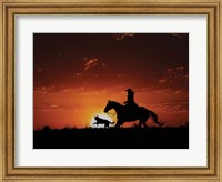 Framed Scarlet Sunset