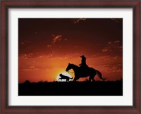 Framed Scarlet Sunset