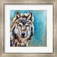 Framed Brown Wolf