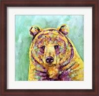 Framed Dandelion Bear