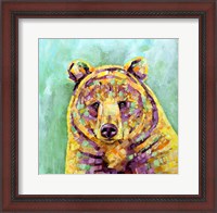 Framed Dandelion Bear