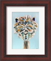 Framed Crazy Hair Llama II