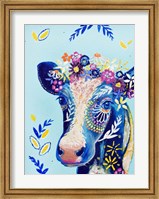 Framed Daisy Cow
