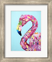 Framed Daisy Flamingo