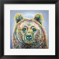 Framed Grey Bear