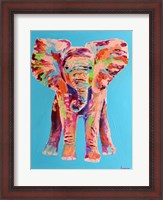Framed Baby Pink Elephant