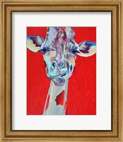 Framed Grumpy Giraffe