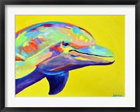 Framed Yellow Dolphin