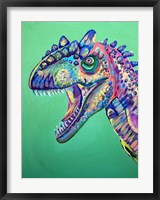 Framed Green Dinosaur