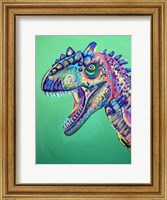 Framed Green Dinosaur