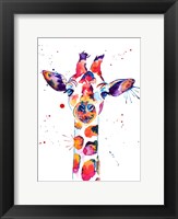Framed Giraffe Named Steve
