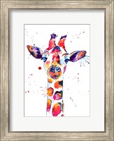 Framed Giraffe Named Steve