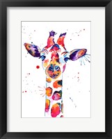 Framed Giraffe Named Steve