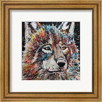 Framed Electric Wolf
